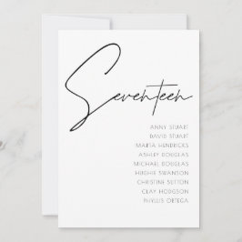 Tabelle 17 Vorlage für moderne Hochzeitsstipps-Tis