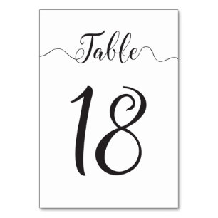 Tabelle 18 Hochzeitliche Tischnummern