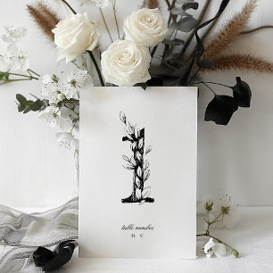 Tabelle 1 Schöne blumengezeichnete Traubenkleider- Tischnummer