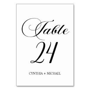 Tabelle 24 Moderne Script-Hochzeitsskripte-Tischnu Tischnummer