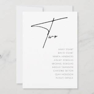 Tabelle 2 Vorlage für moderne Hochzeitstile Tischn