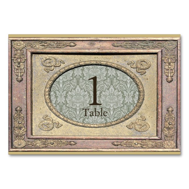 Tabelle 3 Karte für gestyltes Rahmenmuster (Vorderseite)