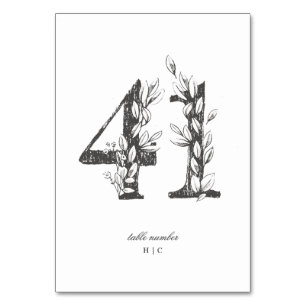 Tabelle 41 Schöne blumengezeichnete Traubenkleider Tischnummer