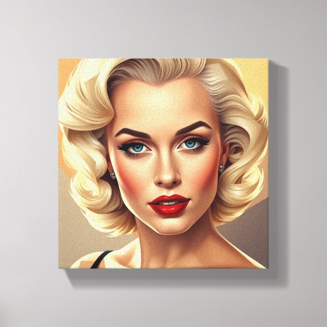 Tabelle Deco (1950's) Leinwanddruck (Vorderseite)