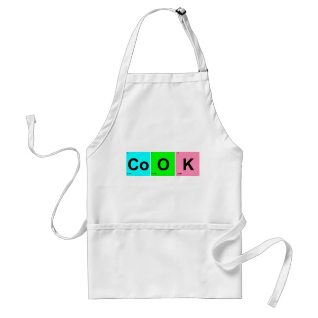 Tabelle der Elemente im CoOK-Quadrate Schürze (Vorne)