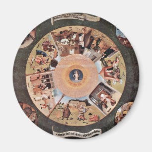 Tabelle der sterblichen Söhne von Hieronymus Bosch Magnet
