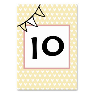 Tabelle für Hochzeitsreisetektorenanzahl des benut Tischnummer