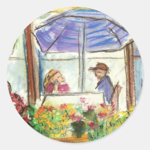 Tabelle für zwei Aufkleber (Pike Place Seattle)