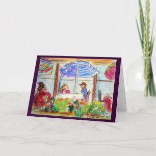 Tabelle für zwei Grußkarten (Pike Place Seattle) Karte