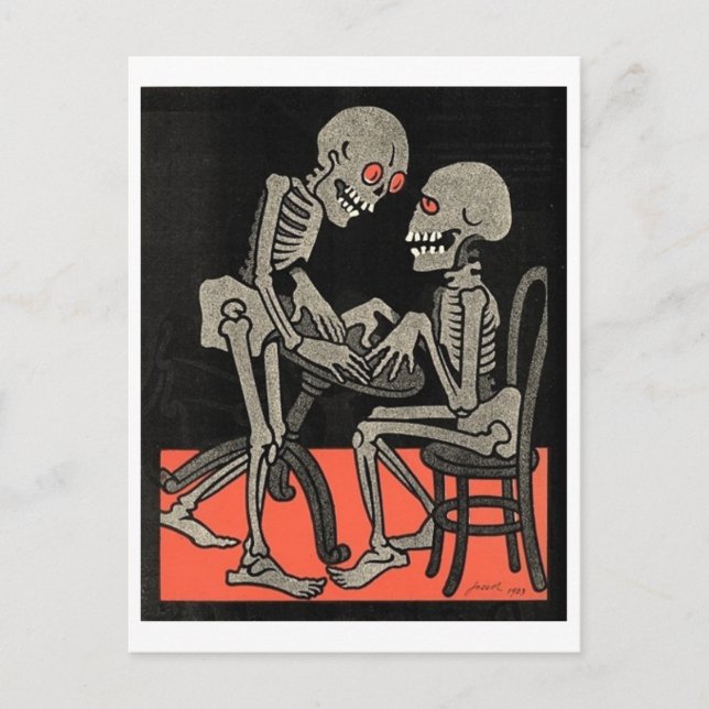 Tabelle für zwei Postkarten (Vorderseite)