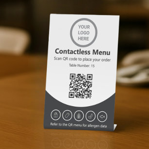 Tabelle mit dem QR-Code für benutzerdefinierte Log Sockelschild