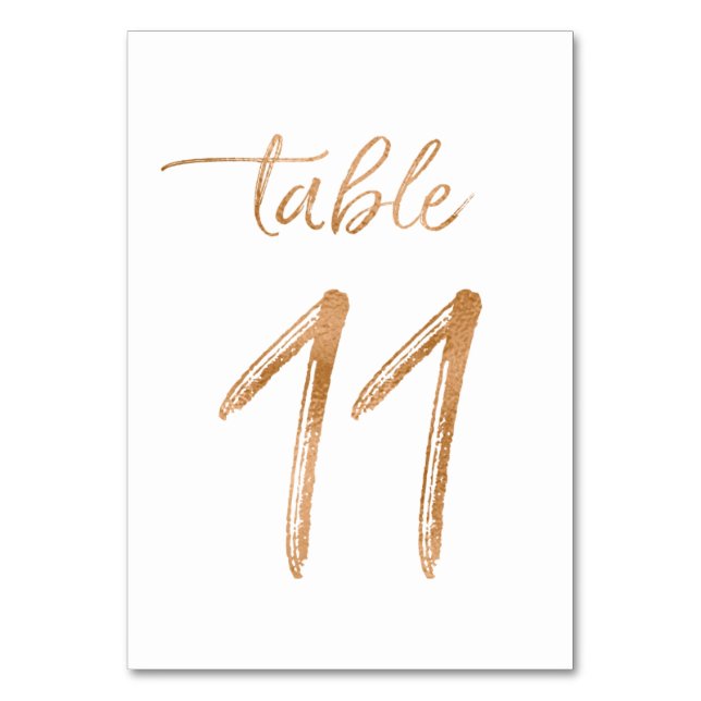 Tabelle Nr. 11 Tischnummer (Vorderseite)