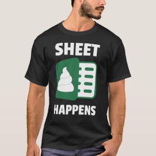 Tabelle passiert lustiger Büro-Witz T-Shirt