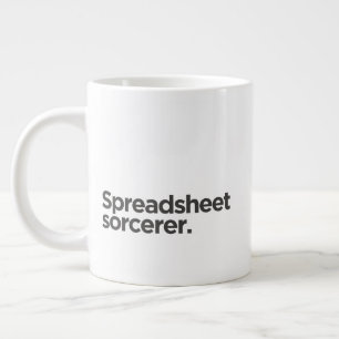 'Tabelle-Zauberer.' Lustiges Geburtstagsgeschenk f Jumbo-Tasse
