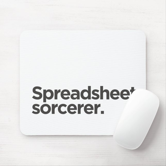 'Tabelle-Zauberer.' Lustiges Geburtstagsgeschenk f Mousepad (Mit Mouse)