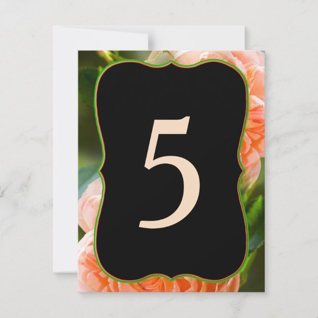 TABELLE-ZUWEISUNGSKARTEN - ÄNDERN SIE DIE NUMMERN  EINLADUNG (Vorderseite)