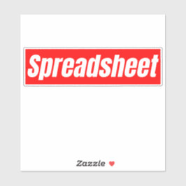 Tabellenkalkulation - Funny Accountant Aufkleber