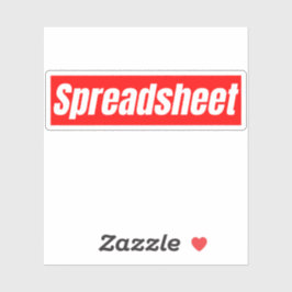 Tabellenkalkulation - Funny Accountant Aufkleber