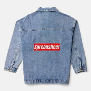Tabellenkalkulation - Funny Accountant Jeansjacke