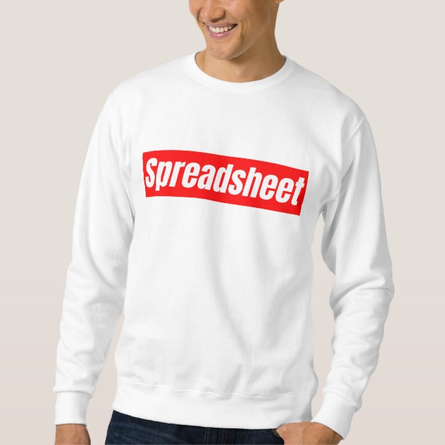 Tabellenkalkulation - Funny Accountant Sweatshirt (Vorderseite)