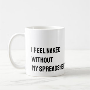 Tabellenkalkulationstabelle Funny Mug Kaffeetasse