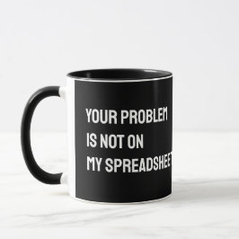 Tabellenkalkulationstabelle Funny Mug Tasse