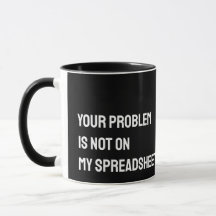 Tabellenkalkulationstabelle Funny Mug