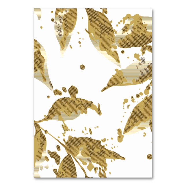 Tabellenkarte Tischnummer (Vorderseite)