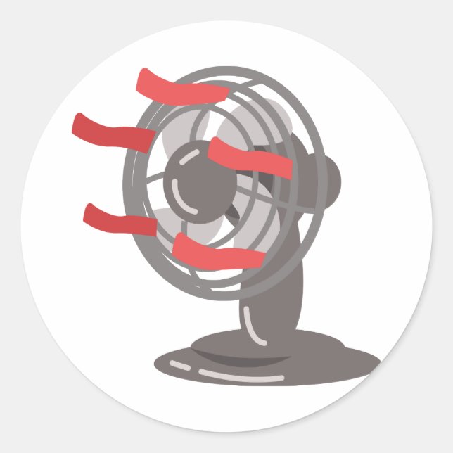 Tabellenlüfter Runder Aufkleber (Vorderseite)