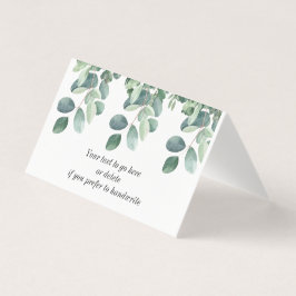 Tabellenplatzierung der Eukalyptus-Blätter mit grü