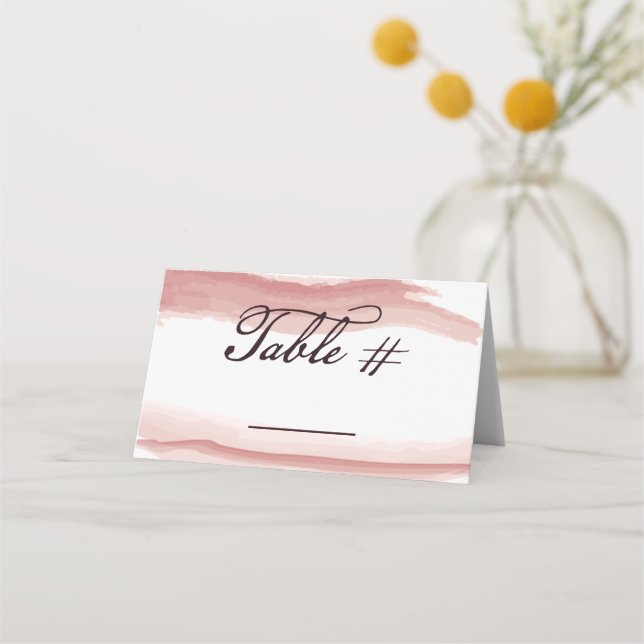 Tabellenplatzierungsnummer Faltene Platzkarte (Vorderseite)