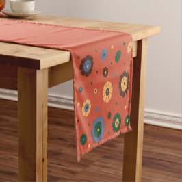 Tabellenrunner für Retro-Blume Kurzer Tischläufer