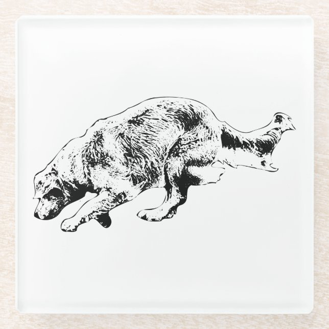 Tabellenspalte: Goldener Snapshot Glasuntersetzer (Vorderseite)