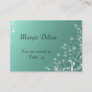 Tabellenvorlage für Platzkarten für Hochzeiten