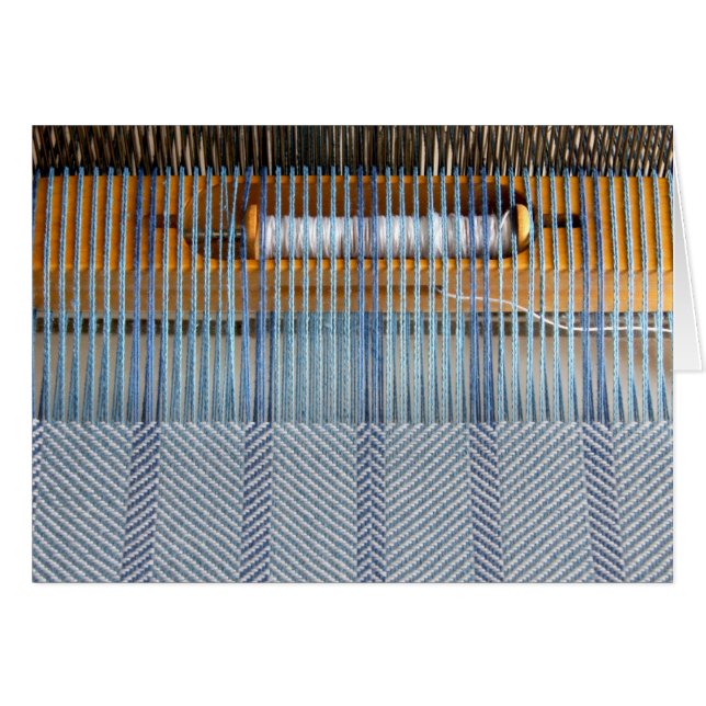Tabellenwebstuhl mit dem Twillspinnen (Vorderseite (Horizontal))