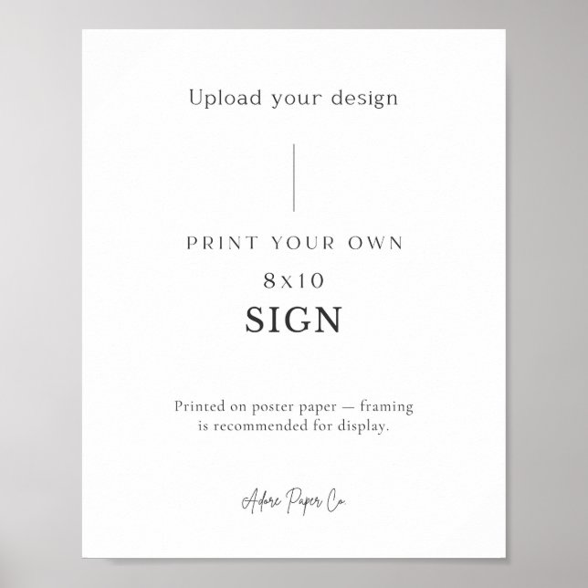 Tabellenzeichen: Eigene Daten hochladen Poster (Vorne)