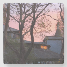 Tabernacle and Church Sunrise - Martha's Vineyard Steinuntersetzer