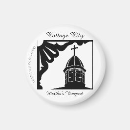 Tabernacle and Gingerbread - Martha's Vineyard Magnet