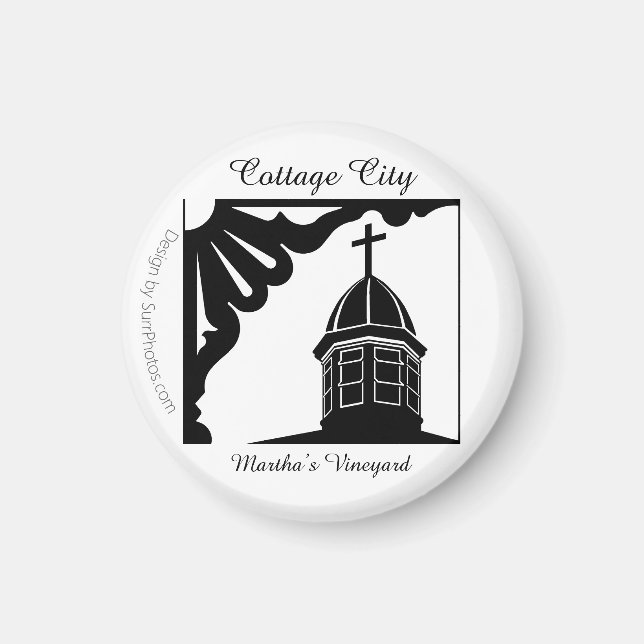 Tabernacle and Gingerbread - Martha's Vineyard Magnet (Vorne)