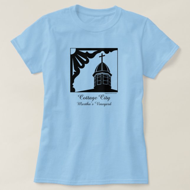 Tabernacle and Gingerbread - Martha's Vineyard T-Shirt (Design vorne)