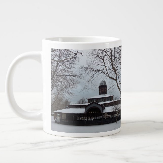 Tabernacle and Snow Gray Skies - Martha's Vineyard Jumbo-Tasse (Links)