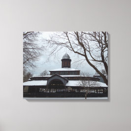 Tabernacle and Snow Gray Skies - Martha's Vineyard Leinwanddruck