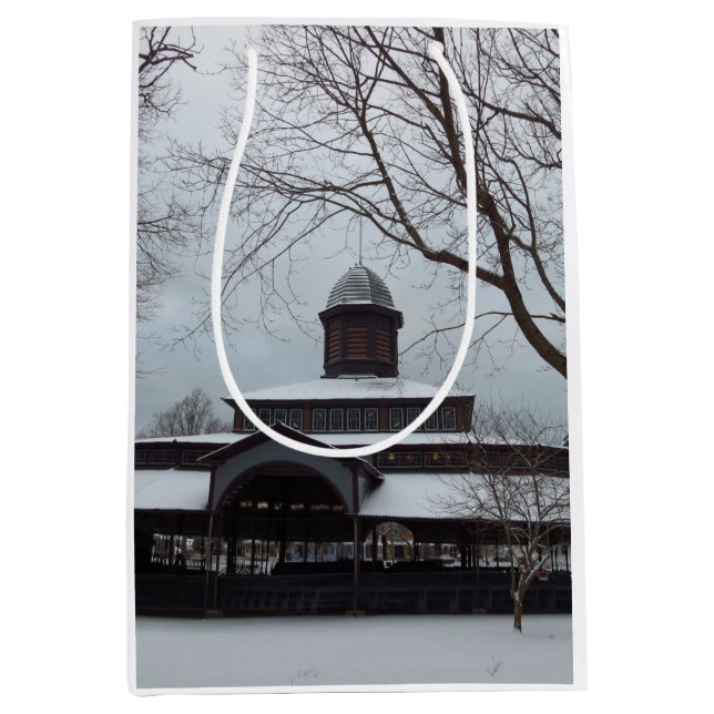 Tabernacle and Snow Gray Skies - Martha's Vineyard Mittlere Geschenktüte (Vorderseite)