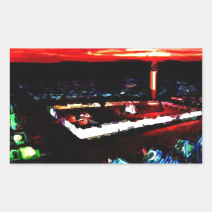 Tabernacle des Gottes in der Wildnis Rechteckiger Aufkleber