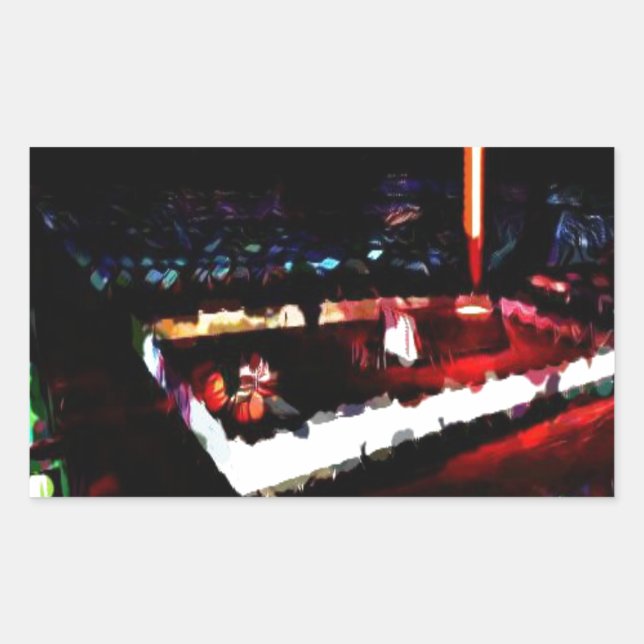 Tabernacle Gottes in der Wildnis Rechteckiger Aufkleber (Vorderseite)