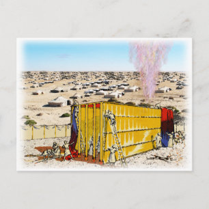 Tabernacle in der Mitte, Einrichten Postkarte