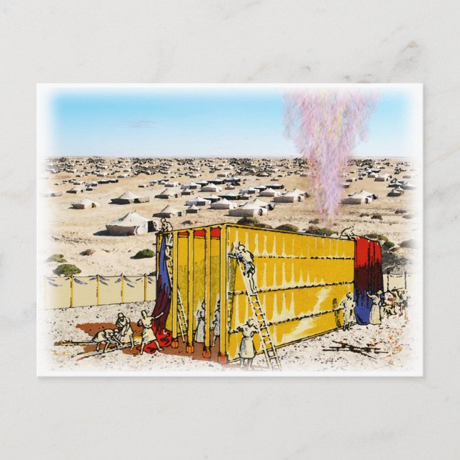 Tabernacle in der Mitte, Einrichten Postkarte (Vorderseite)