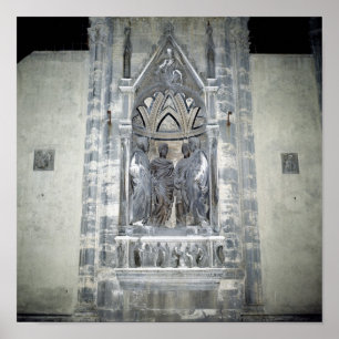 Tabernacle mit vier gekrönten Heiligen Poster