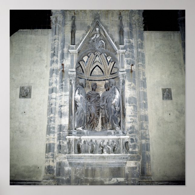 Tabernacle mit vier gekrönten Heiligen Poster (Vorne)