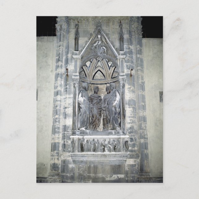Tabernacle mit vier gekrönten Heiligen Postkarte (Vorderseite)
